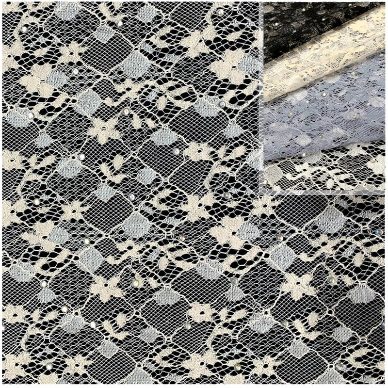 Lace Trim Sequin Polyester Lace Fabric for Apparel Wholesale Supplier 19